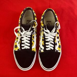 : Vans Old Skool Sunflower Checkerboard Sneakers Size 11